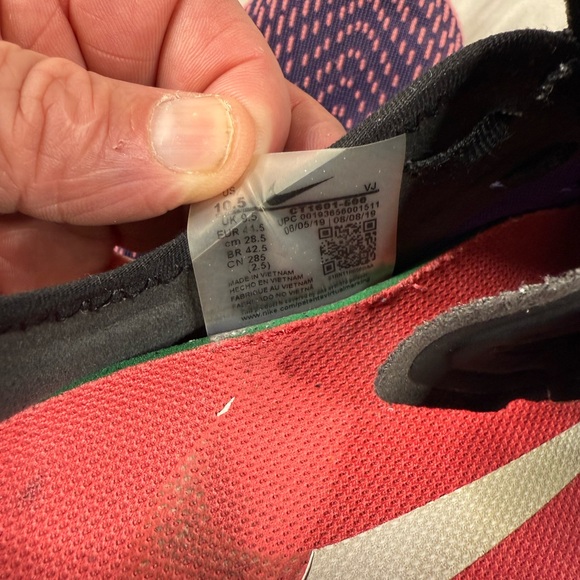 Nike Zoom Pegasus Turbo 2 Black/Purple Running Shoe Men's Size 10.5 CT1601-500 - Picture 7 of 8